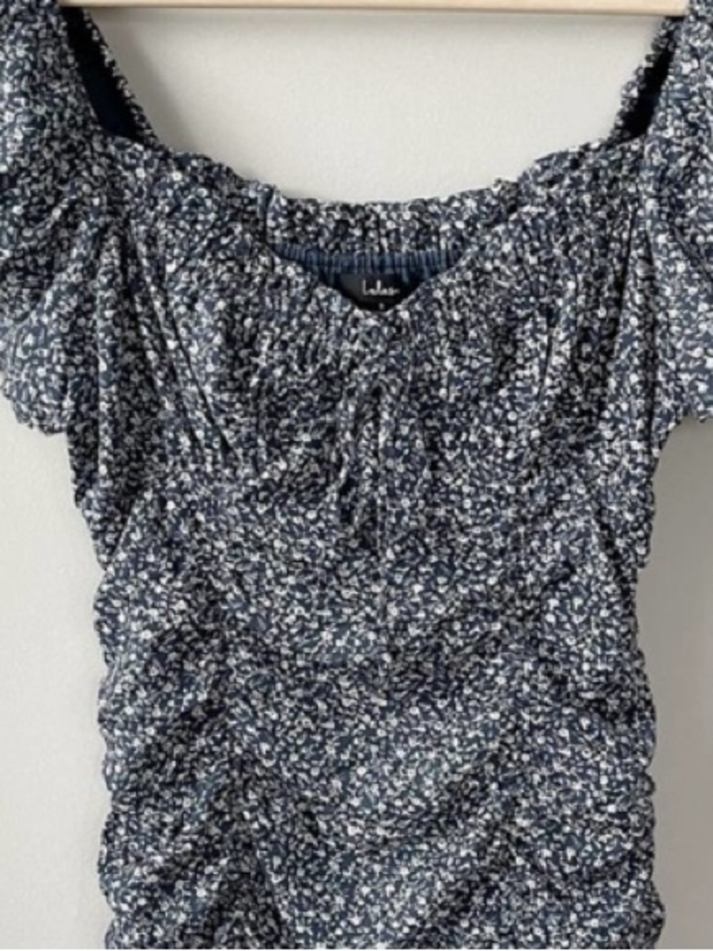 Lulus Reason to Be Dusty Floral Print Off-the-Shoulder Mini Dress size small - Picture 4 of 8